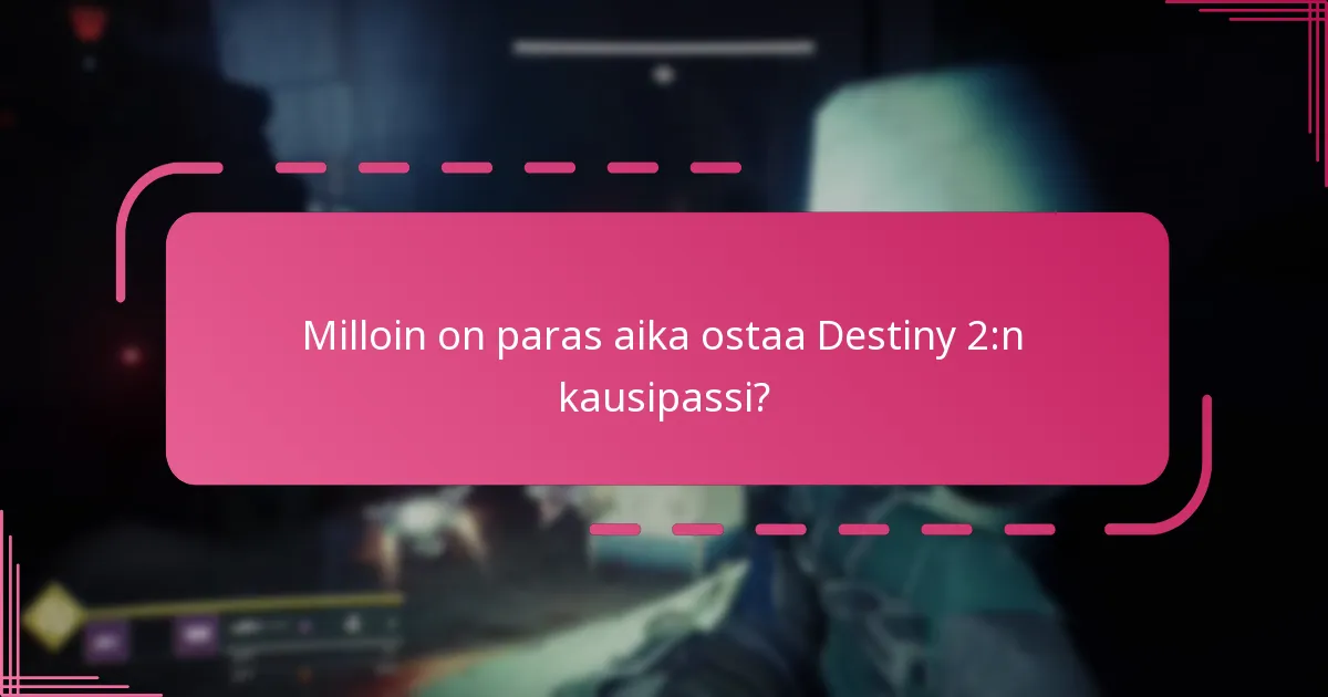Kuinka lunastan Bungie-koodit ja Twitch-tiput kausipassia varten?